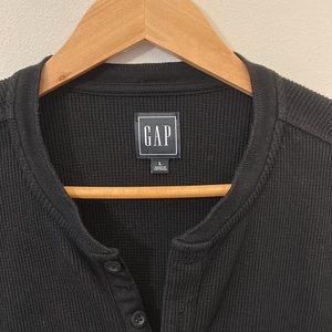 Gap Henley Waffle Long Sleeve T